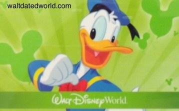 2014 Walt Disney World Donald ticket