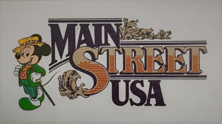 Walt Disney World Main Kingdom Main Street USA logo.