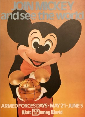 Walt Disney World Armed Forces Day poster 1977