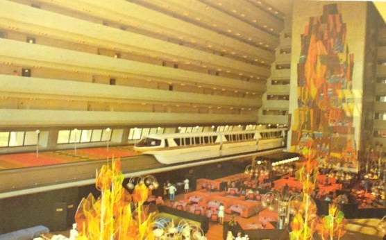 Walt Disney World monorail in Contemporary Resort