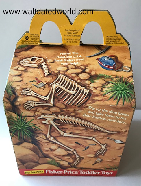 Disney Animal Kingdom Happy Meal box dinosaur