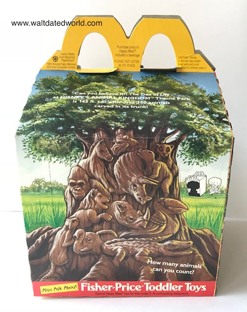 Disney Animal Kingdom Happy Meal box Tree of Life