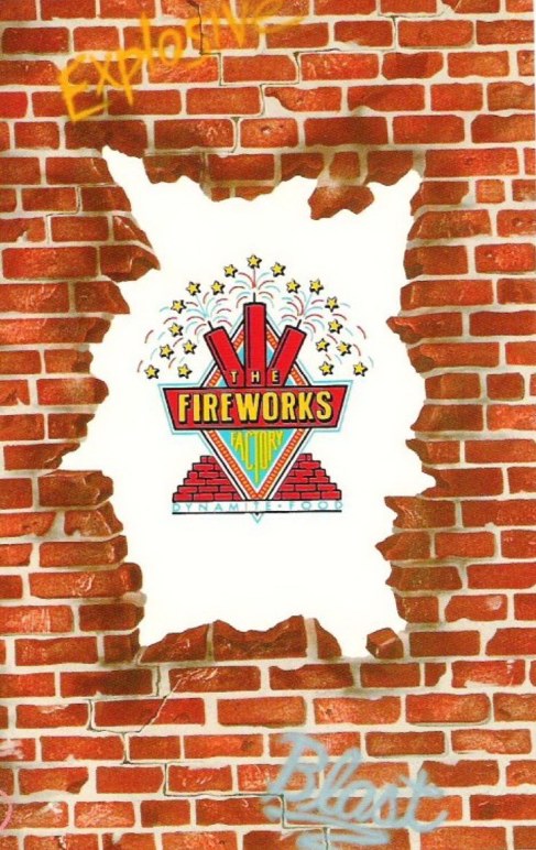 Fireworks Factory Menu Pleasure Island Walt Disney World