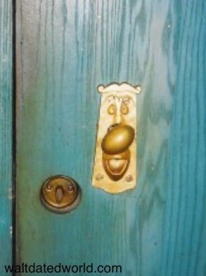 Mad Hatter shop door knob