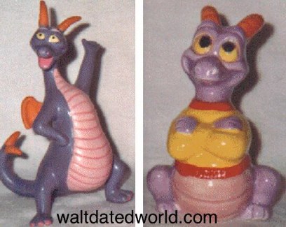 Ceramic Epcot Figment figures