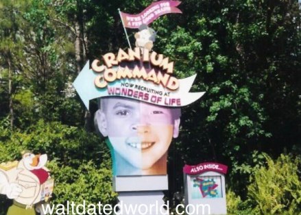 Epcot Cranium Command exterior sign