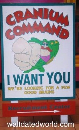 Epcot Cranium Command General Knowledge sign