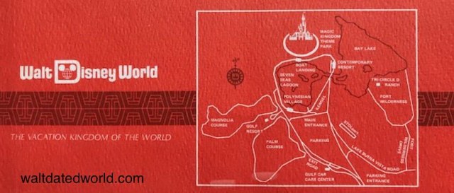 Hotel map showing Walt Disney World STOLport airport