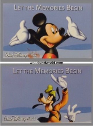 2012 Mickey and Goofy Walt Disney World tickets