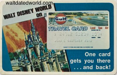 Gulf Oil Walt Disney World Travel card 1972