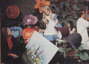 Prepping Alice for the Mickey Mouse Revue
