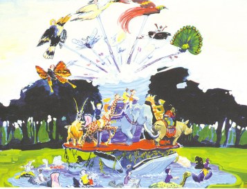 Animal Kingdom carousel concept art