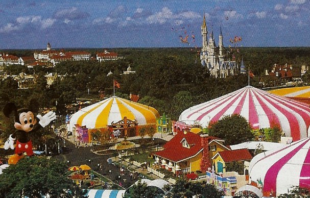 Bird's eye view of Mickey's Birthdayland