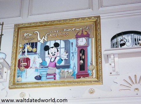 Disney Clothiers Mickey watchmaker painting